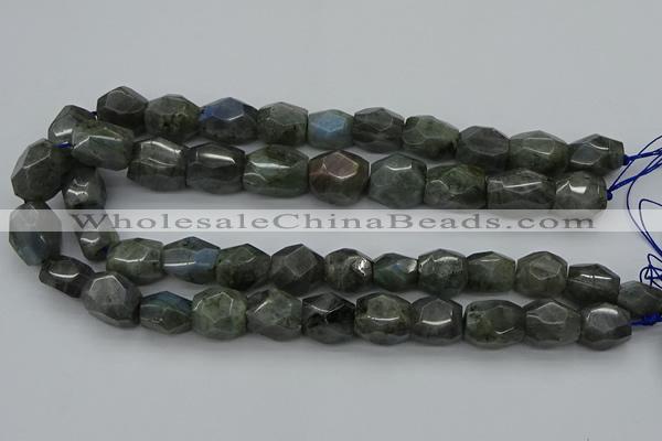 CNG5007 15.5 inches 10*14mm - 13*18mm faceted nuggets labradorite beads