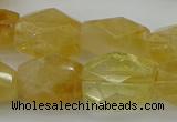 CNG5050 15.5 inches 13*18mm - 15*20mm faceted nuggets citrine beads