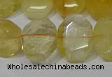 CNG5129 15.5 inches 15*18mm - 15*20mm faceted freeform citrine beads