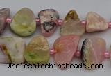 CNG5293 15.5 inches 8*12mm - 15*20mm freeform pink opal gemstone beads