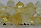 CNG5327 15.5 inches 12*16mm - 15*20mm faceted nuggets citrine beads