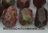 CNG5400 15.5 inches 12*16mm - 15*20mm faceted nuggets rhodochrosite beads