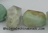 CNG5437 15.5 inches 12*16mm - 18*25mm faceted nuggets amazonite beads
