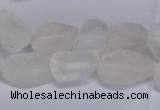 CNG5530 15.5 inches 10*14mm - 12*16mm nuggets white crystal beads