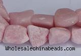 CNG5536 15.5 inches 10*14mm - 12*16mm nuggets Chinese pink opal beads
