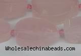 CNG5705 15.5 inches 22*30mm - 28*35mm freeform rose quartz beads