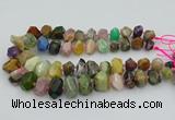 CNG5738 12*16mm - 15*20mm faceted nuggets mixed gemstone beads