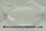CNG5838 15.5 inches 20*30mm - 35*45mm faceted freeform aquamarine beads