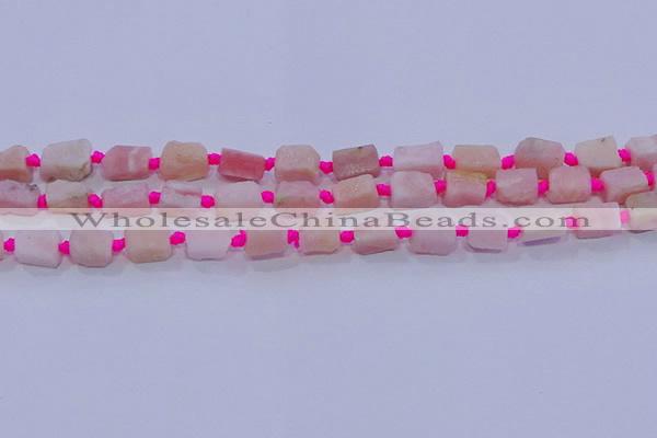 CNG5913 15.5 inches 4*6mm - 6*10mm nuggets rough pink opal beads