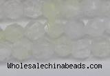 CNG6258 15.5 inches 6mm faceted nuggets green cherry quartz beads
