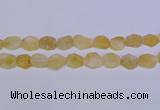 CNG6355 15.5 inches 14*18mm - 16*22mm freeform matte citrine beads
