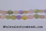CNG6363 15.5 inches 14*18mm - 16*22mm freeform matte mixed quartz beads