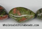 CNG67 15.5 inches 10*16mm - 25*35mm nuggets unakite gemstone beads