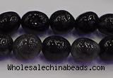 CNG6868 8*12mm - 10*14mm nuggets black rutilated quartz beads