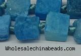 CNG7005 15.5 inches 14mm - 16mm freeform druzy agate beads