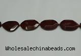 CNG7107 25*35mm - 35*45mm faceted freeform brecciated jasper beads