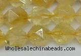 CNG7238 15.5 inches 12mm faceted nuggets citrine beads wholesale