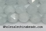 CNG7261 15.5 inches 8mm faceted nuggets aquamarine beads