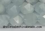 CNG7263 15.5 inches 12mm faceted nuggets aquamarine beads