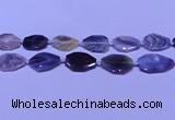 CNG7527 18*25mm - 25*35mm faceted freeform Botswana agate beads