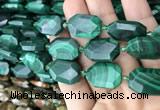 CNG7824 15.5 inches 13*18mm - 18*25mm faceted freeform malachite beads