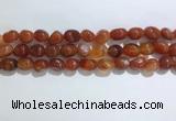 CNG8119 15.5 inches 8*12mm nuggets agate beads wholesale