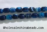 CNG8316 15.5 inches 15*20mm nuggets striped agate beads wholesale