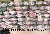 CNG8525 15.5 inches 7*10mm - 8*12mm faceted nuggets rhodochrosite beads