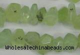 CNG858 15.5 inches 11*15mm faceted nuggets prehnite beads wholesale