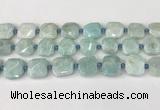 CNG8816 15.5 inches 16mm - 20mm faceted freeform amazonite beads
