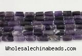 CNG8849 15.5 inches 8*12mm - 10*16mm nuggets matte amethyst beads