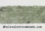 CNG8852 15.5 inches 8*12mm - 10*16mm nuggets matte green quartz beads