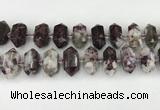 CNG8904 10*25mm - 14*30mm faceted nuggets tourmaline beads