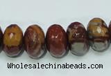 CNJ24 15.5 inches 10*16mm faceted rondelle natural noreena jasper beads