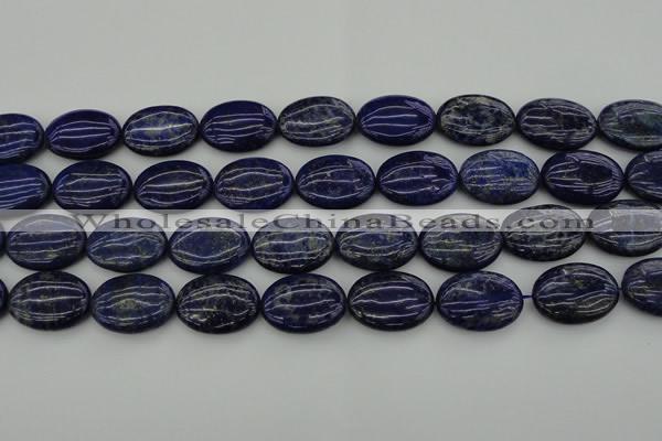 CNL1122 15.5 inches 18*25mm oval lapis lazuli gemstone beads