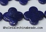 CNL1283 15.5 inches 20mm flower natural lapis lazuli beads