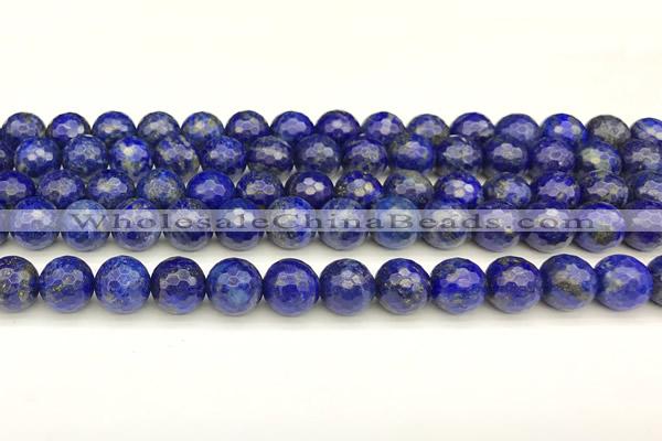 CNL1736 15 inches 8mm faceted round lapis lazuli beads