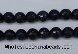 CNL602 15.5 inches 8mm faceted round natural lapis lazuli gemstone beads