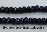 CNL872 15.5 inches 5*8mm faceted rondelle natural lapis lazuli beads
