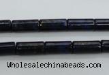 CNL881 15.5 inches 6*14mm tube natural lapis lazuli gemstone beads