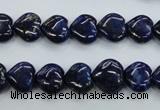 CNL931 15.5 inches 10*10mm heart natural lapis lazuli gemstone beads