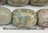 CNS313 15.5 inches 13*18mm drum serpentine jasper beads