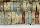 CNS320 15.5 inches 3*8mm heishi serpentine jasper beads