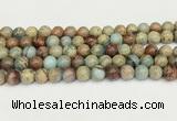 CNS332 15.5 inches 8mm round serpentine jasper beads wholesale