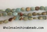 CNS723 15.5 inches 8*10mm oval serpentine jasper beads wholesale