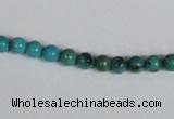 CNT01 16 inches 5mm round natural turquoise beads wholesale