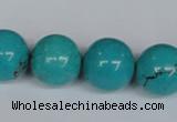 CNT46 16 inches 18mm round turquoise beads wholesale