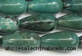 CNT514 15.5 inches 8*16mm teardrop turquoise gemstone beads
