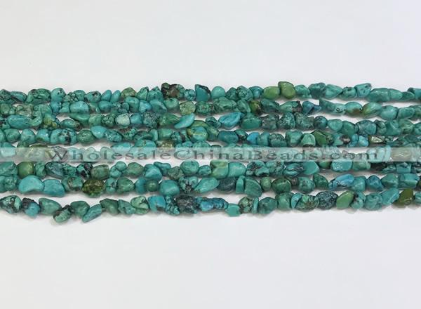 CNT518 34 inches 4*4mm - 5*7mm nuggets turquoise gemstone beads