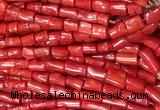 COBS04 15 inches 8*12 - 12*16mm irregular red coral beads wholesale